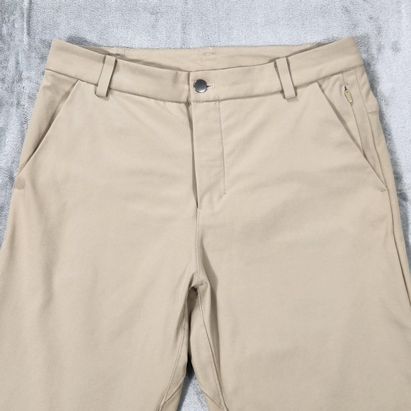 Lululemon Pants Mens 30 Tall Khaki Beige ABC Commission Pant Classic Golf Chino - Picture 3 of 15